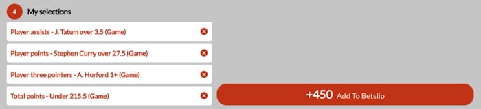 Place This Four-Leg, Same-Game Parlay at SI Sportsbook!